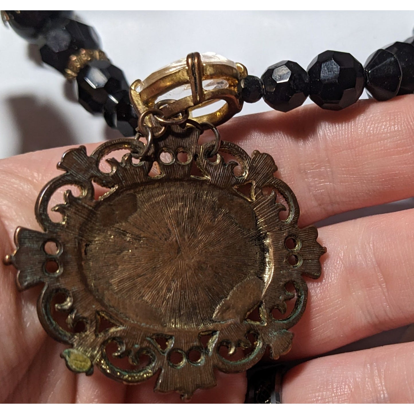 Upcycled Vintage Victorian Gemmed Necklace