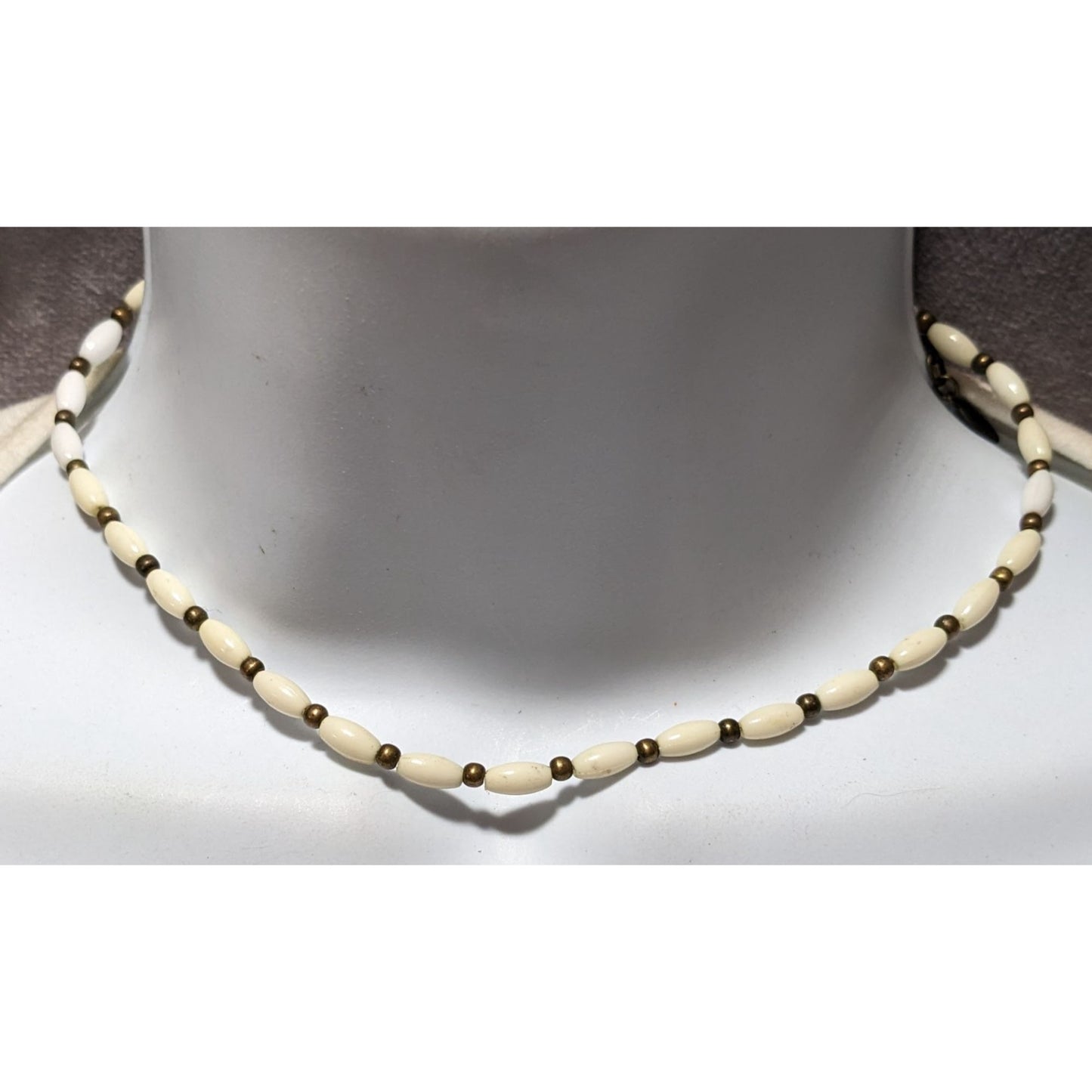 Vintage Minimalist Beaded Necklace