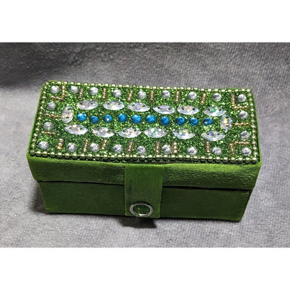 Sparkly Green Mirrored Lipstick Case