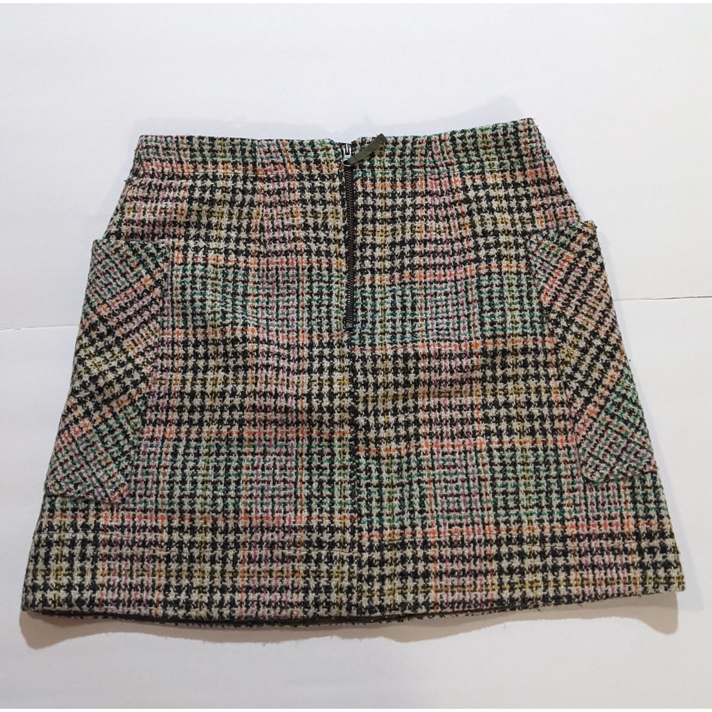 Maeve Anthropologie Wool Plaid Skirt