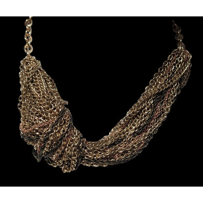 Express Gold Multichain Knotted Necklace