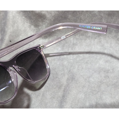 Foster Grant Purple Metallic Shield Sunglasses