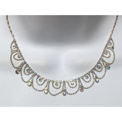 Glam Princess Rhinestone Chandelier Necklace