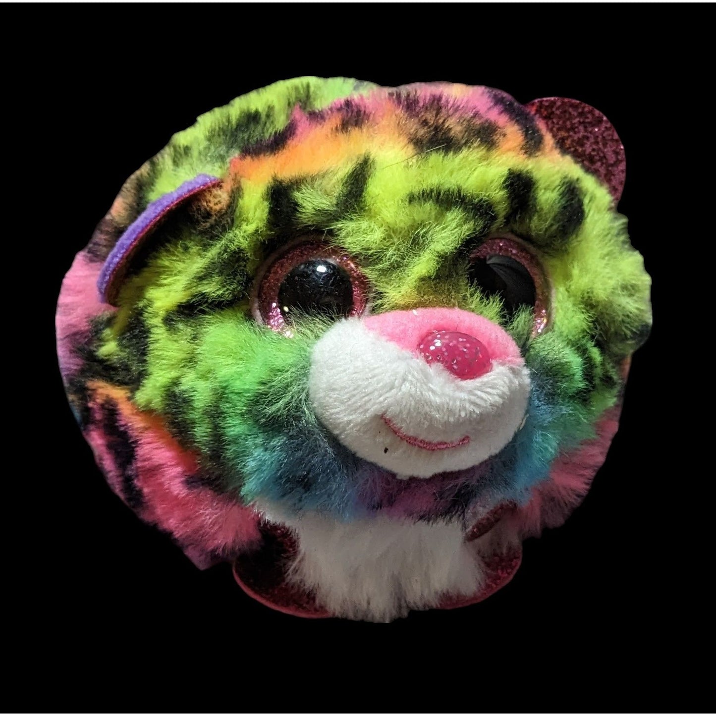 TyPuff Dotty Neon Rainbow Plush