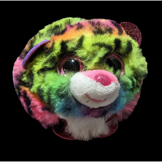 TyPuff Dotty Neon Rainbow Plush