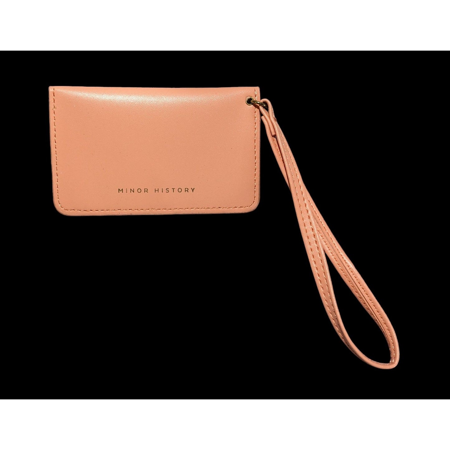 Minor History Peach And Gold Wristlet