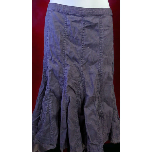 Miss Selfridge Purple Flare Ruffle Skirt