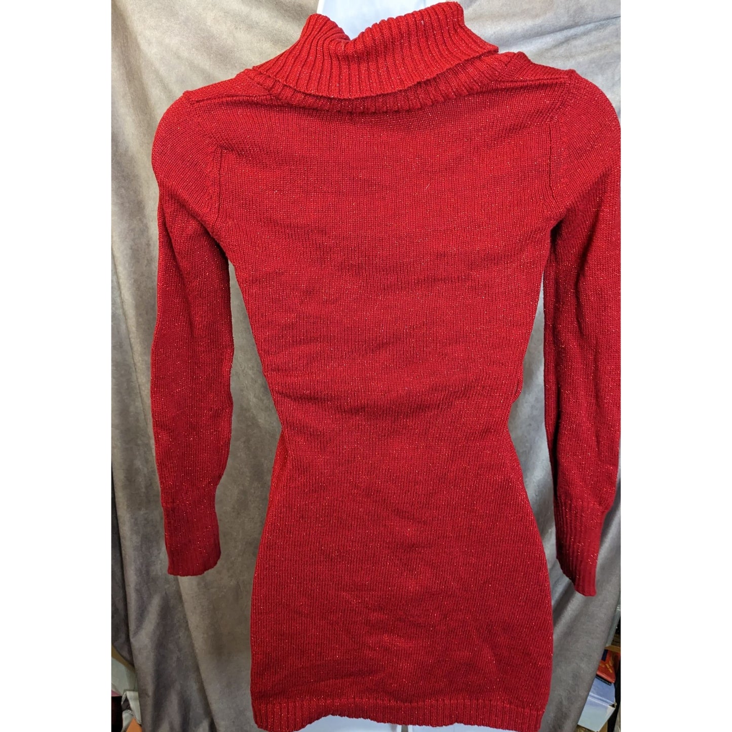 Epic Threads Red Sparkle Sweater Dress