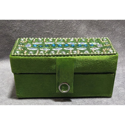 Sparkly Green Mirrored Lipstick Case