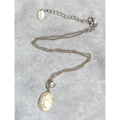Claire's Casual Stone Cabochon Best Friend Necklace
