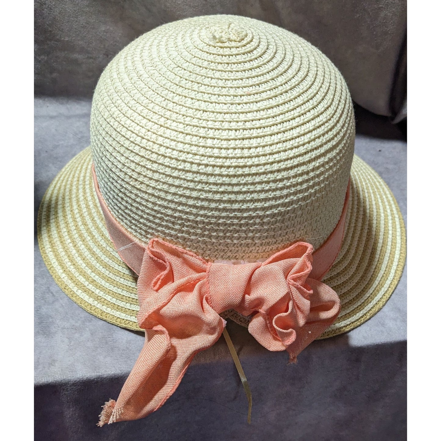 Vintage Italian Tirabasso Sun Hat With Bow