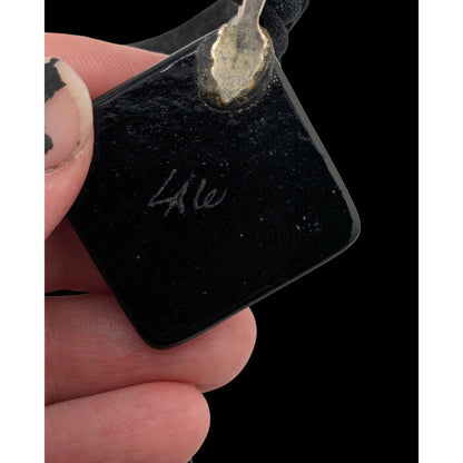 Music-Themed Fused Glass Pendant Necklace Artist Signed