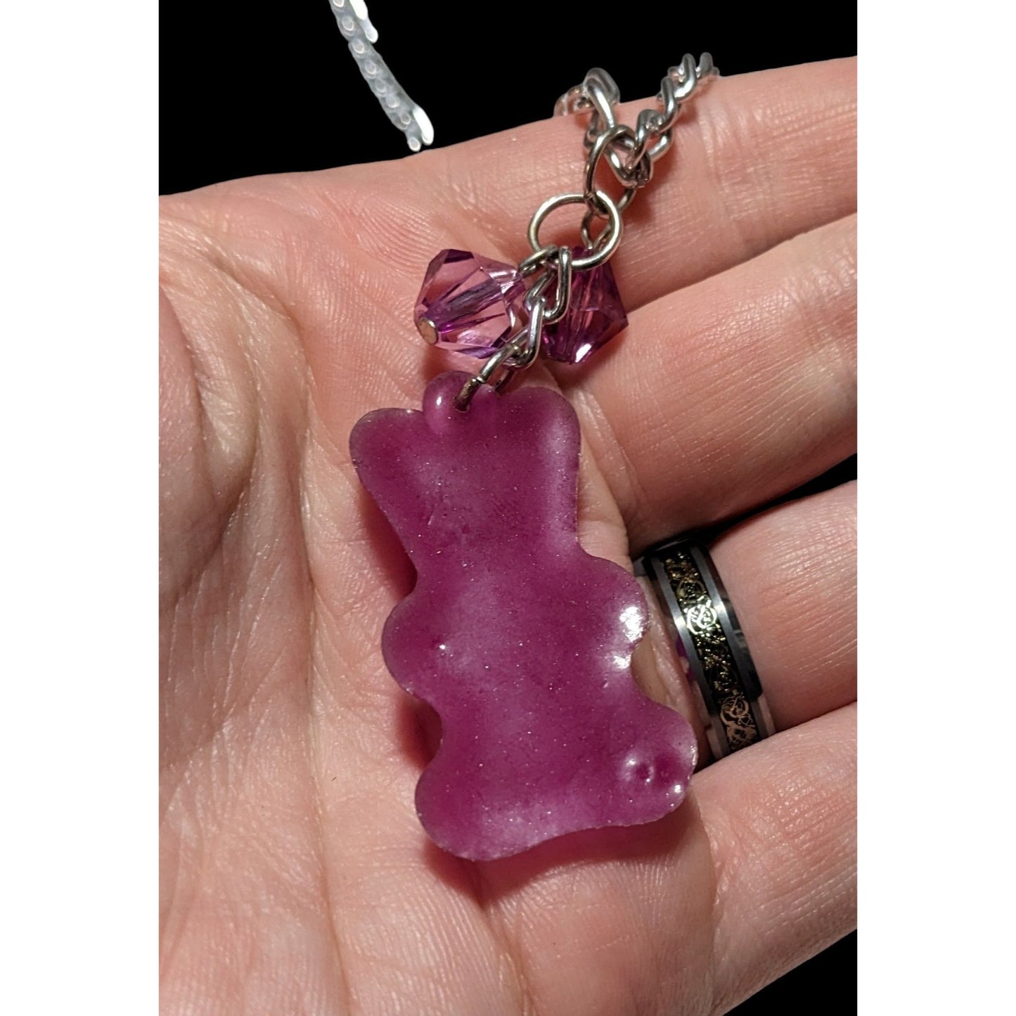 Pink Gummy Bear Necklace