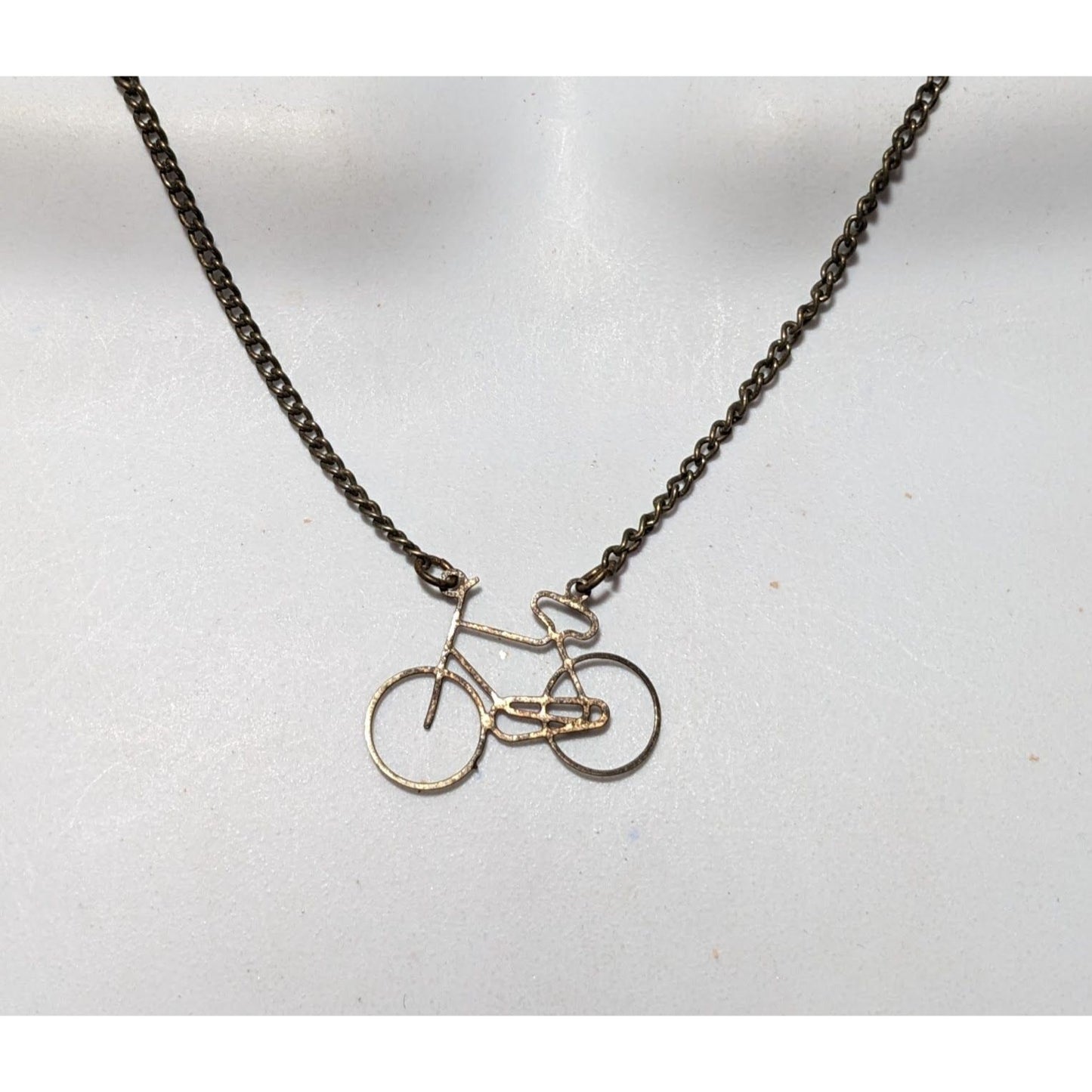 Vintage Minimalist Bicycle Necklace