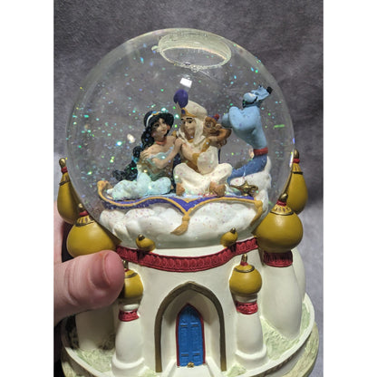Vintage Aladdin Music Box Snow Globe