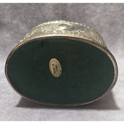 Vintage Silver Lidded Jewelry Box