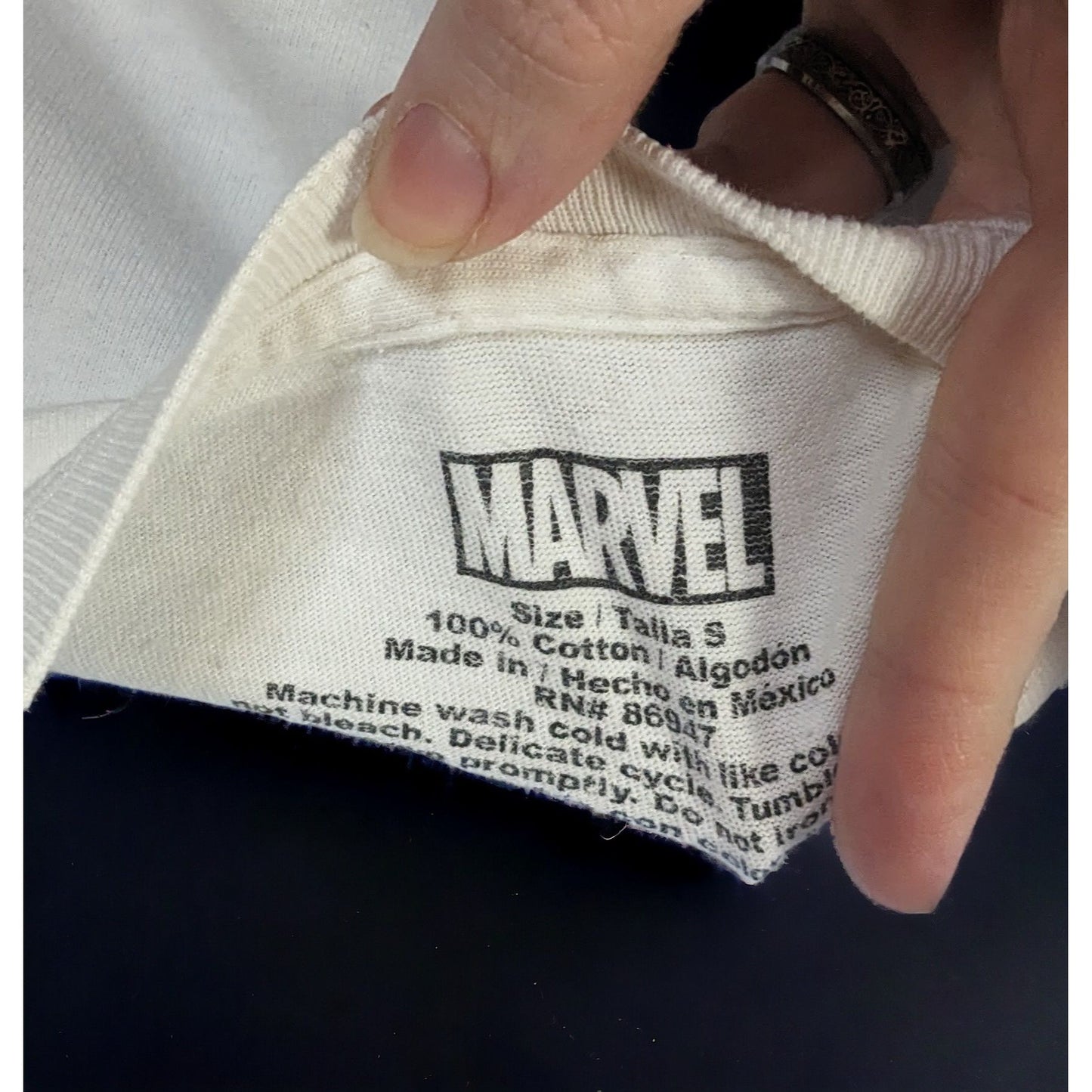 Marvel White Long Sleeve Shirt