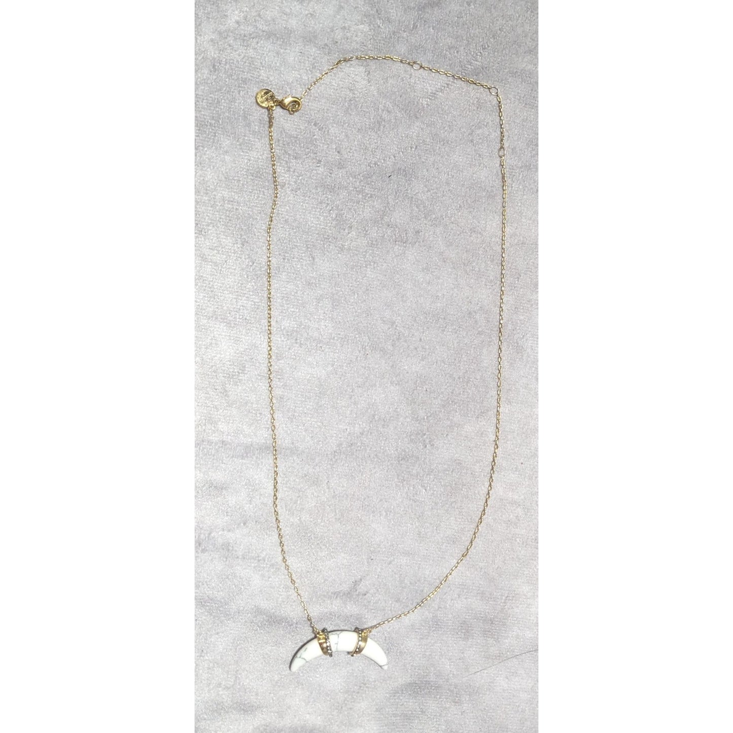 Stella & Dot Curved Horn Necklace