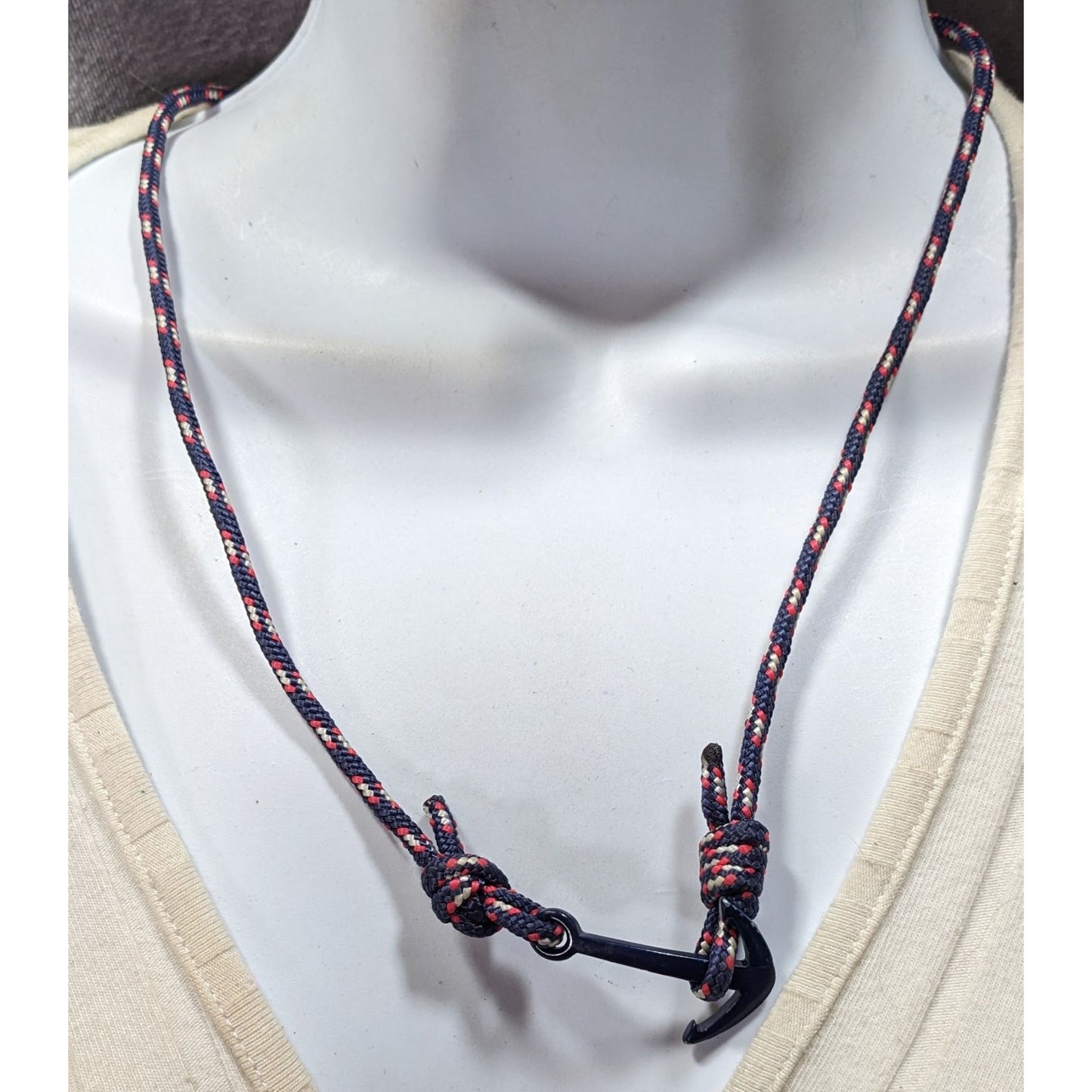 Handmade Nautical Bracelet/Necklace With Anchor Charm