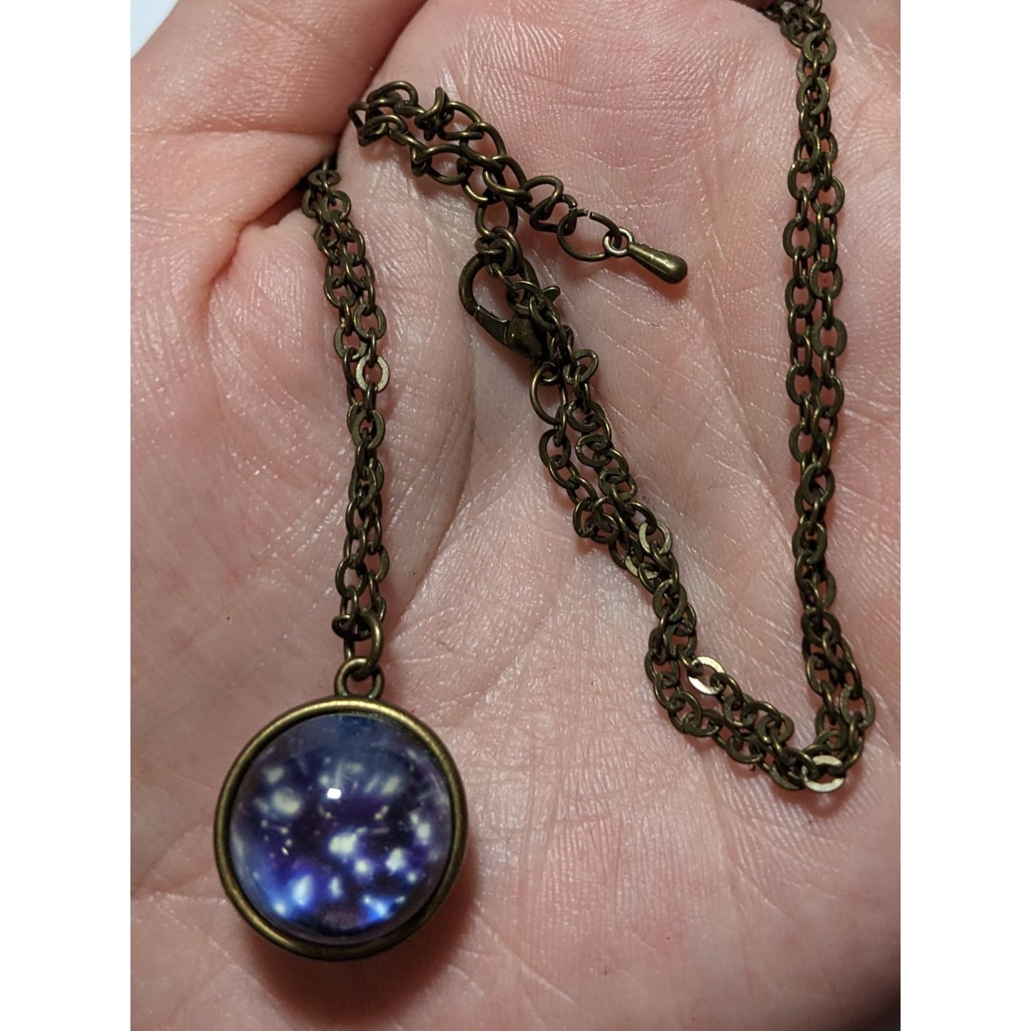 Galaxy Glass Orb Necklace