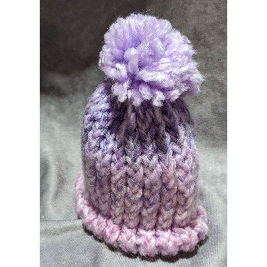 Handmade Pink/Purple Ombre Baby Hat