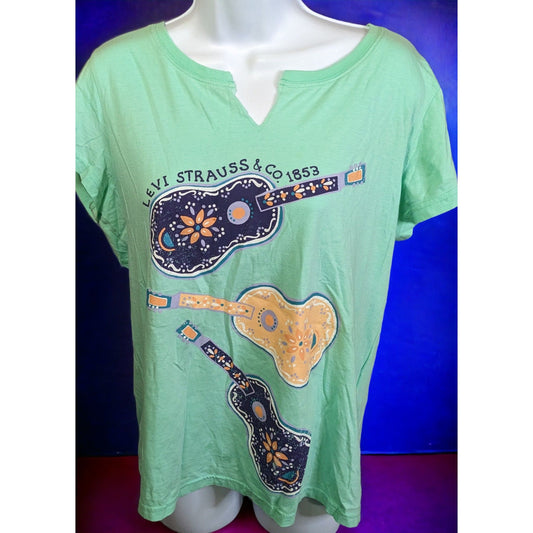 Levi Strauss Green Guitar Shirt