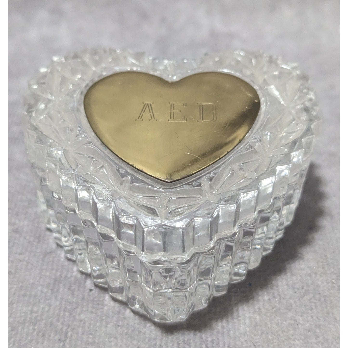 Crystal Heart Trinket Box