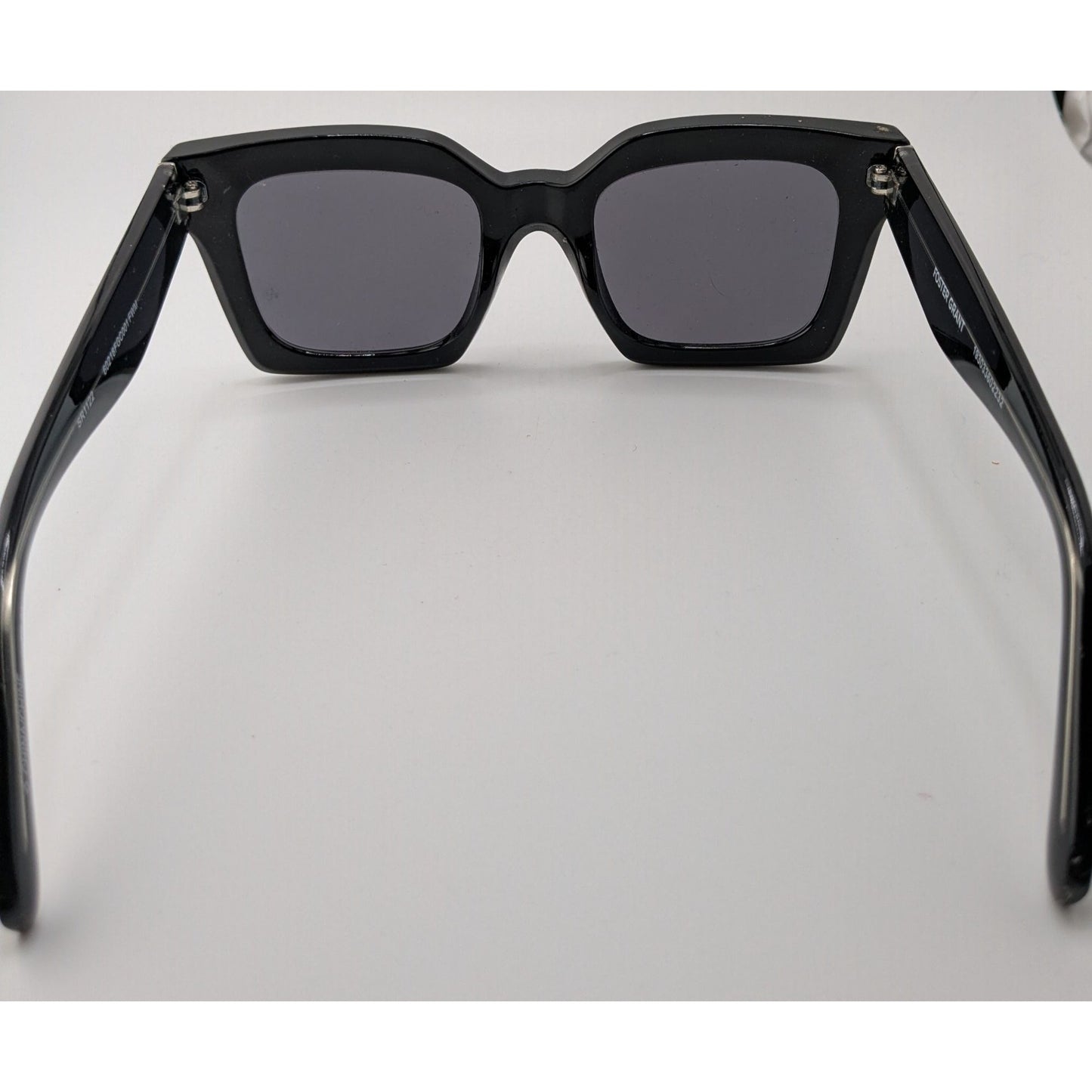 Foster Grant Black Oversized Retro Square Sunglasses 52mm Lenses UV Protection