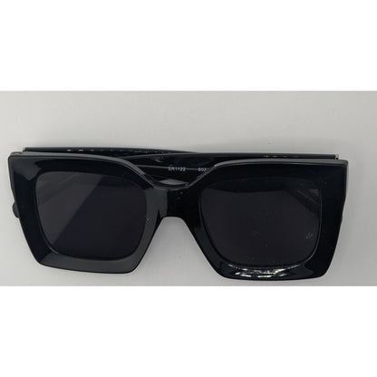 Foster Grant Black Oversized Retro Square Sunglasses 52mm Lenses UV Protection