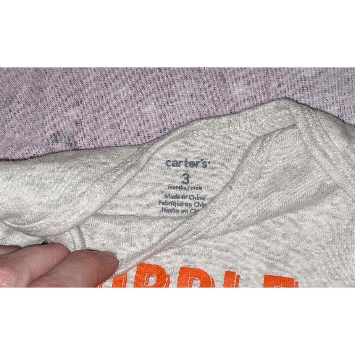 Carters Thanksgiving Baby Bodysuit 3 Months Gobble Til You Wobble Long Sleeve