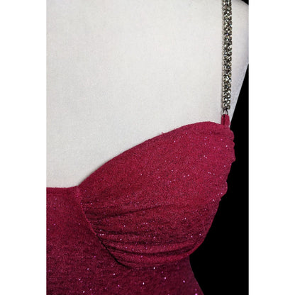 Windsor Raise A Glass Pink Glitter Mini Dress With Rhinestone Straps