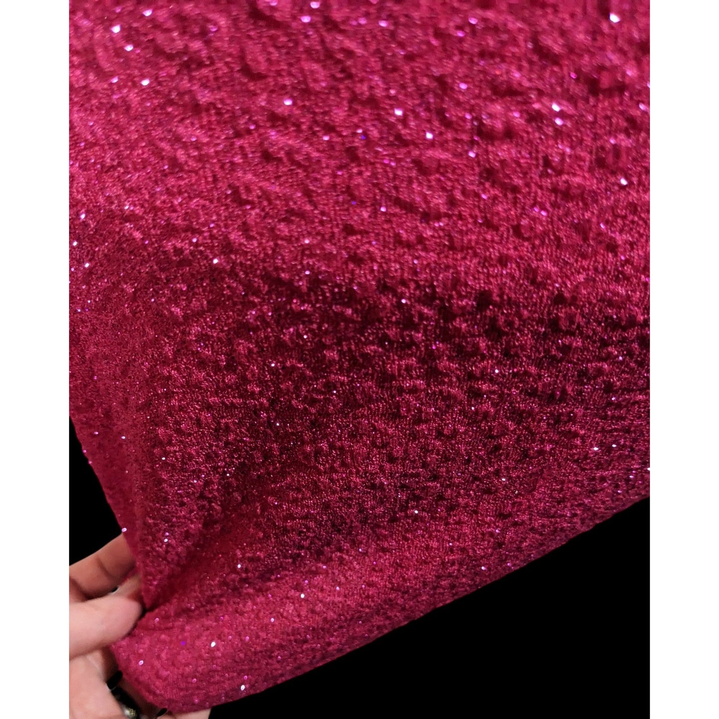 Windsor Raise A Glass Pink Glitter Mini Dress With Rhinestone Straps