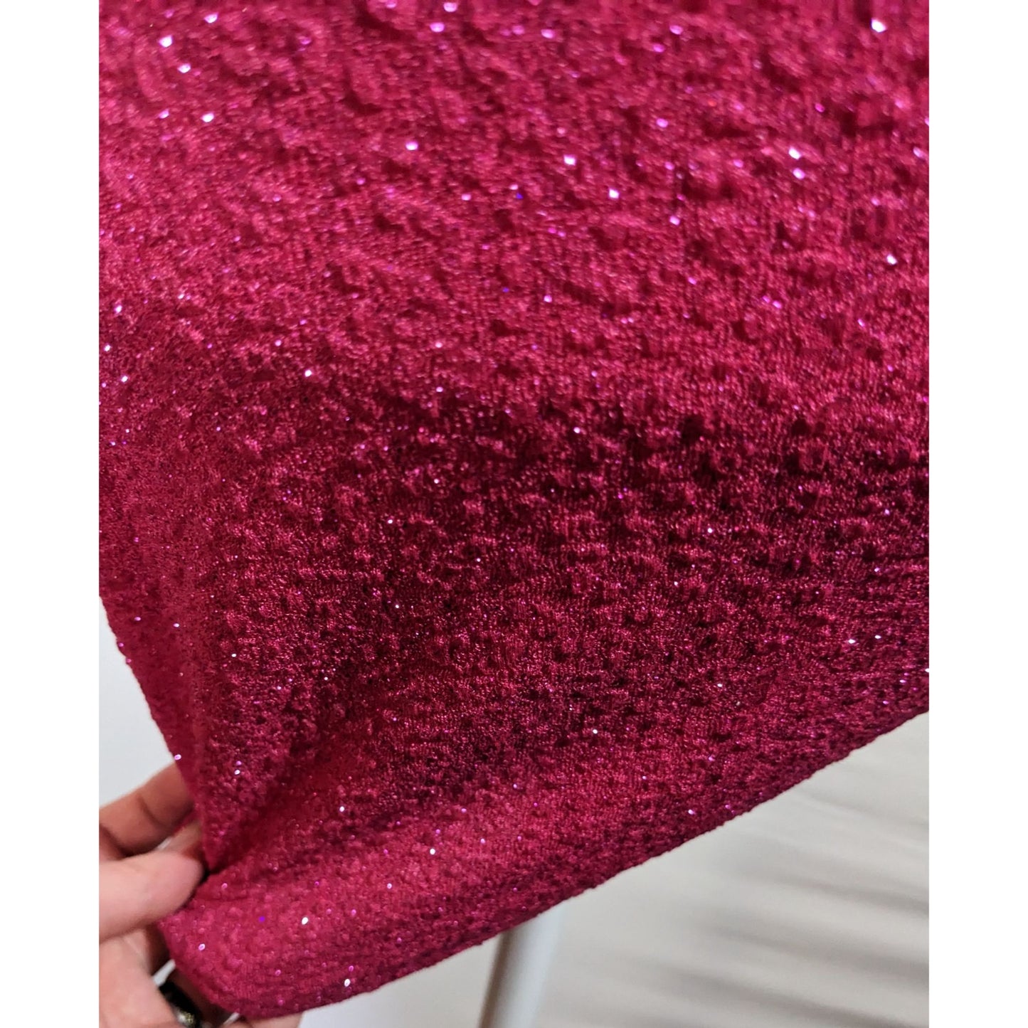 Windsor Raise A Glass Pink Glitter Mini Dress With Rhinestone Straps