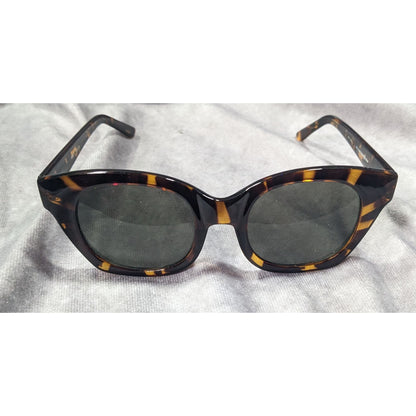 Max Studio MS07 Tort GN Retro Chunky Tortoise Sunglasses