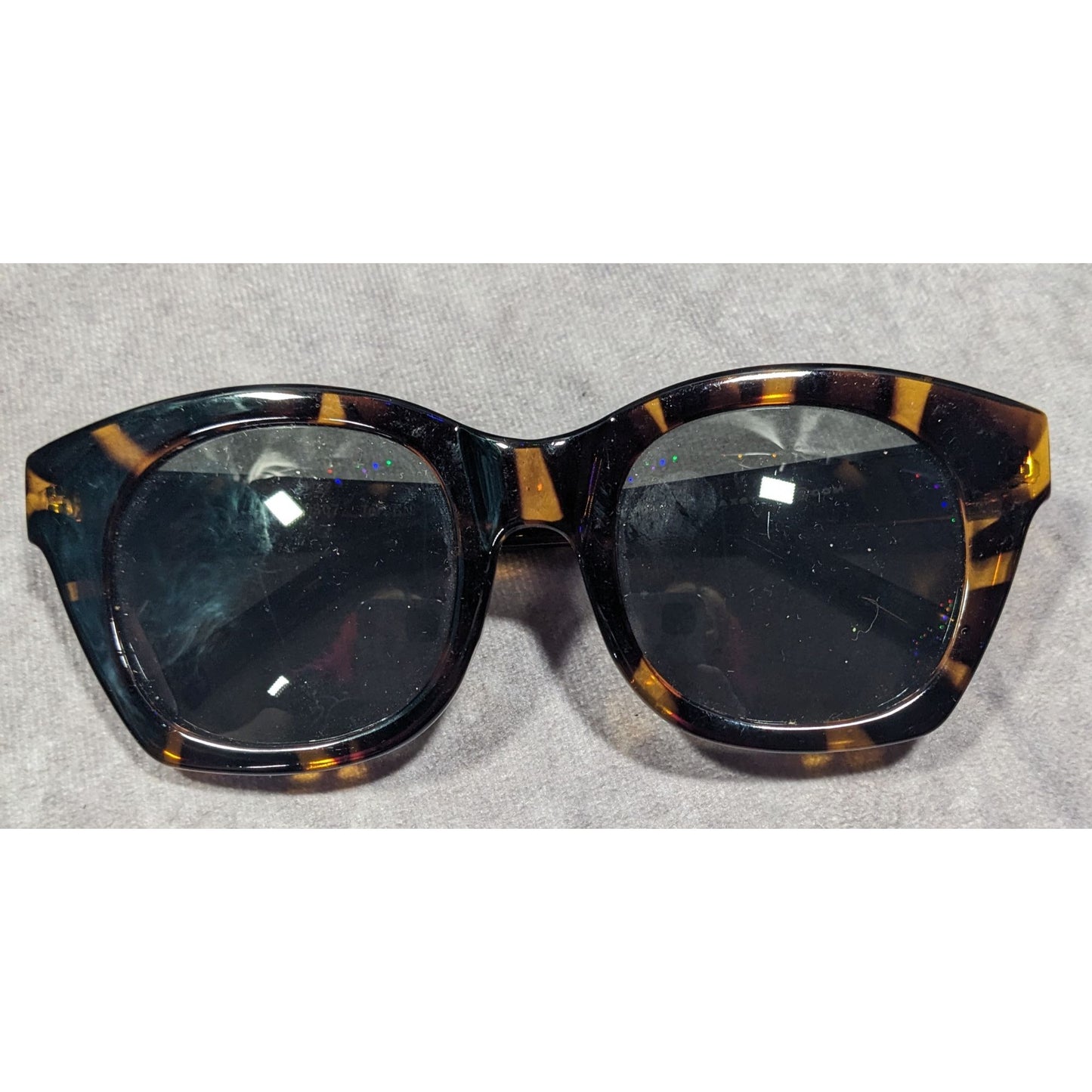 Max Studio MS07 Tort GN Retro Chunky Tortoise Sunglasses
