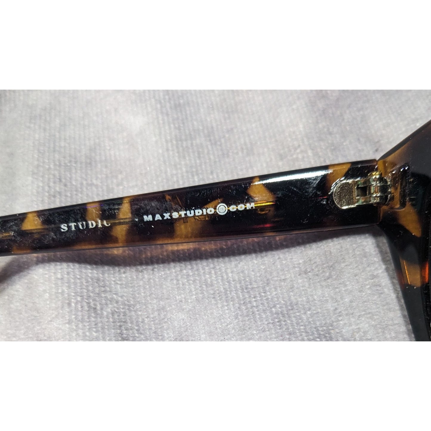 Max Studio MS07 Tort GN Retro Chunky Tortoise Sunglasses