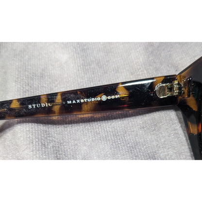 Max Studio MS07 Tort GN Retro Chunky Tortoise Sunglasses