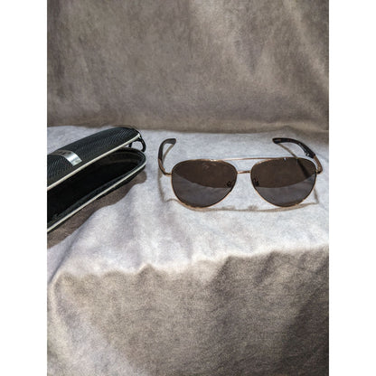 Rose Gold Tortoise Shell Aviator Sunglasses With Protective Case