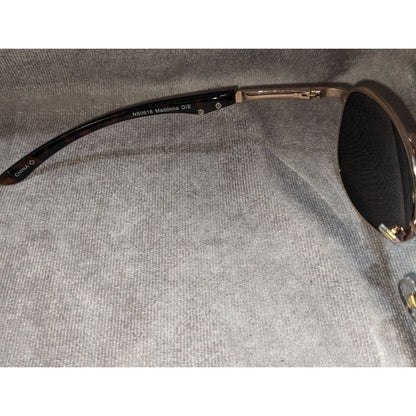 Rose Gold Tortoise Shell Aviator Sunglasses With Protective Case
