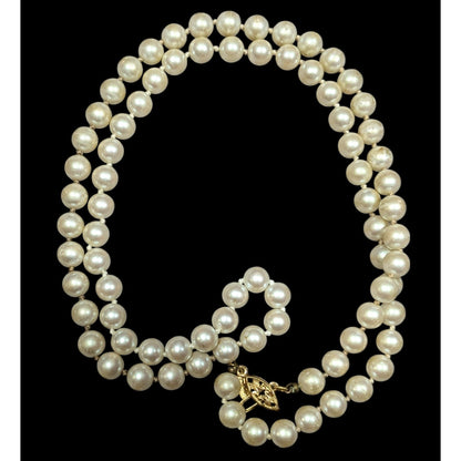 Vintage Napier Elegant Faux Pearl Beaded Necklace