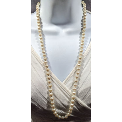 Vintage Napier Elegant Faux Pearl Beaded Necklace
