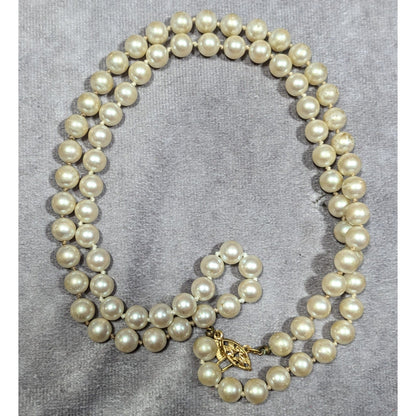 Vintage Napier Elegant Faux Pearl Beaded Necklace