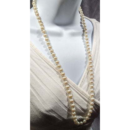 Vintage Napier Elegant Faux Pearl Beaded Necklace