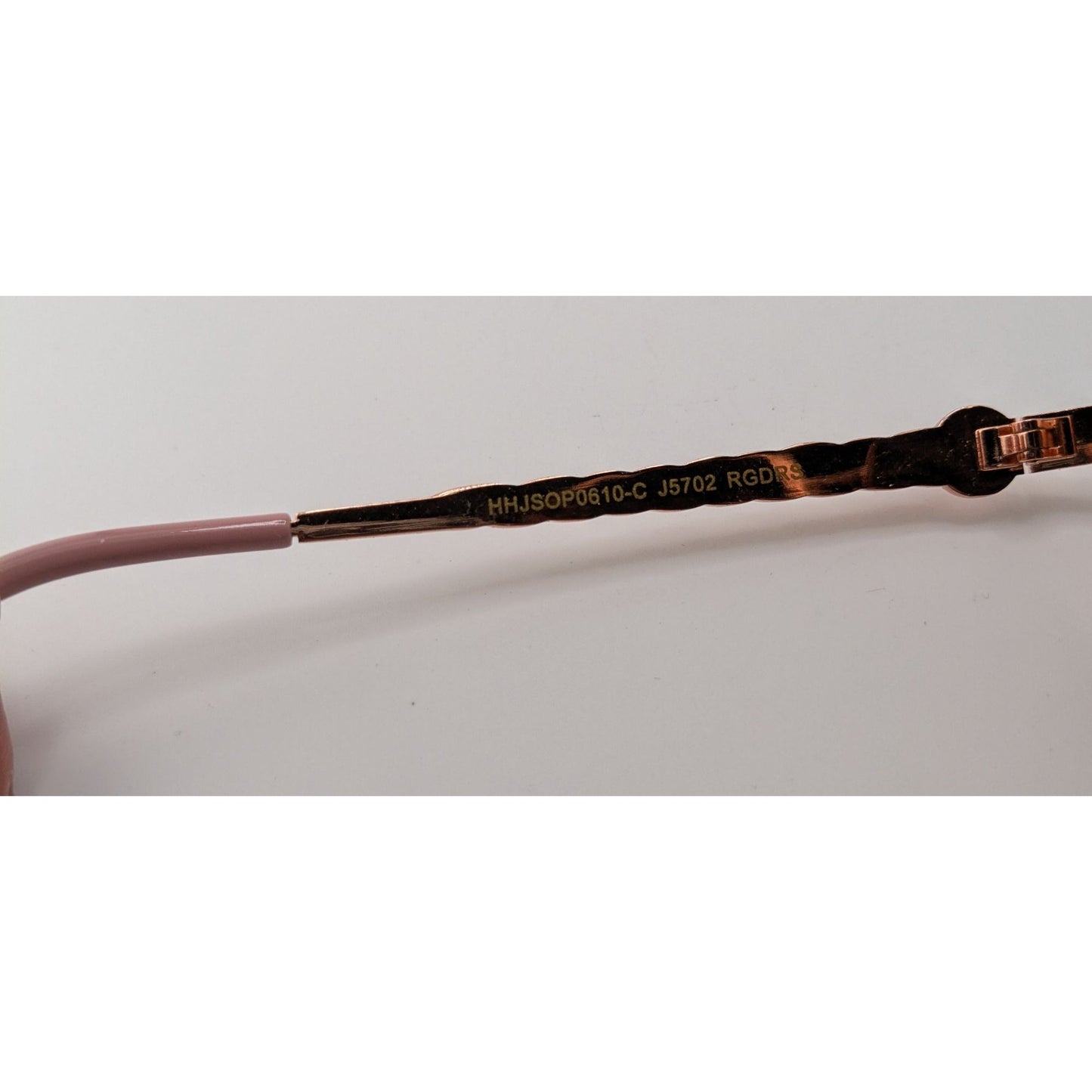 Jessica Simpson Rose Gold Aviator Sunglasses With Gradient Brown Lenses