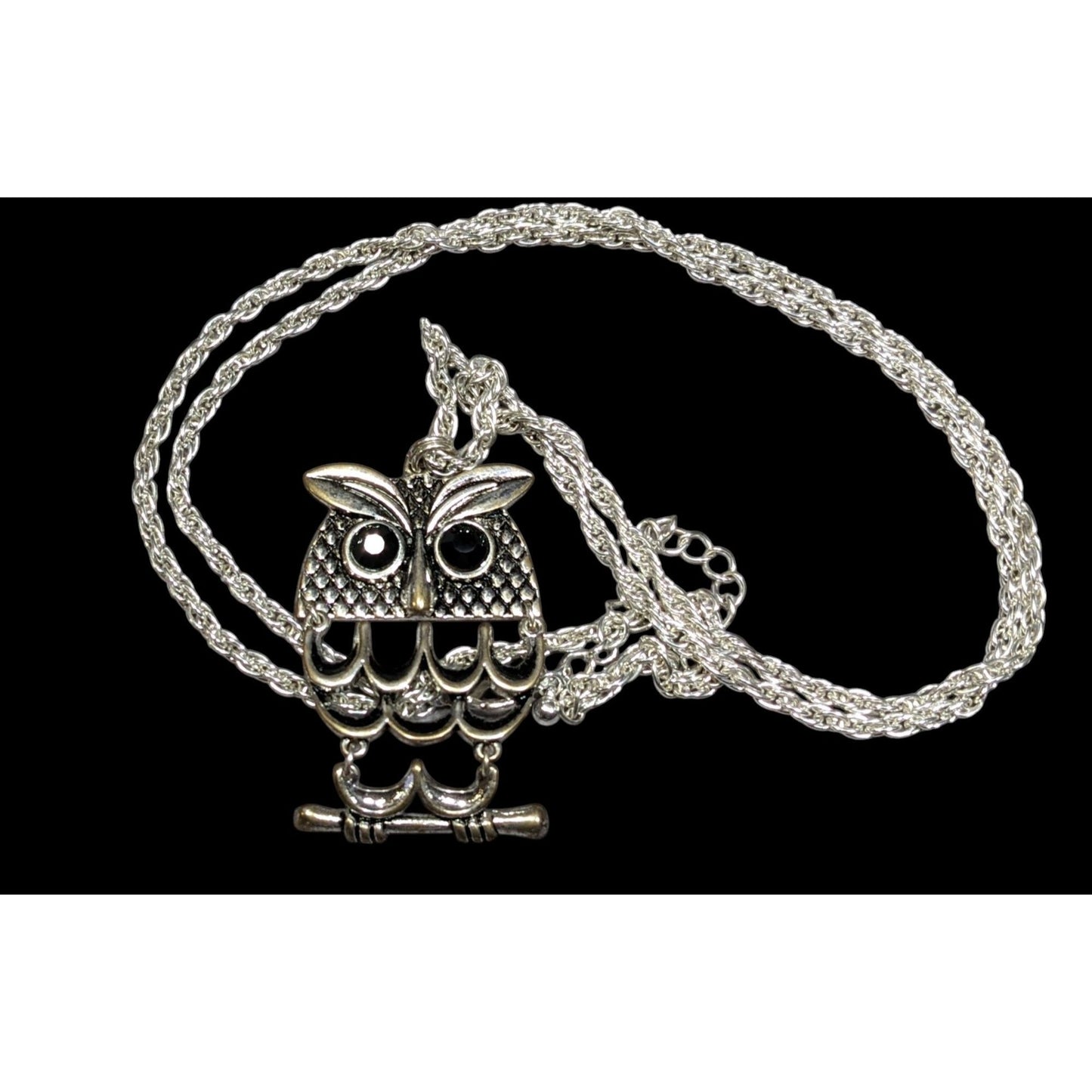 Nature Themed Fairycore Articulated Owl Necklace