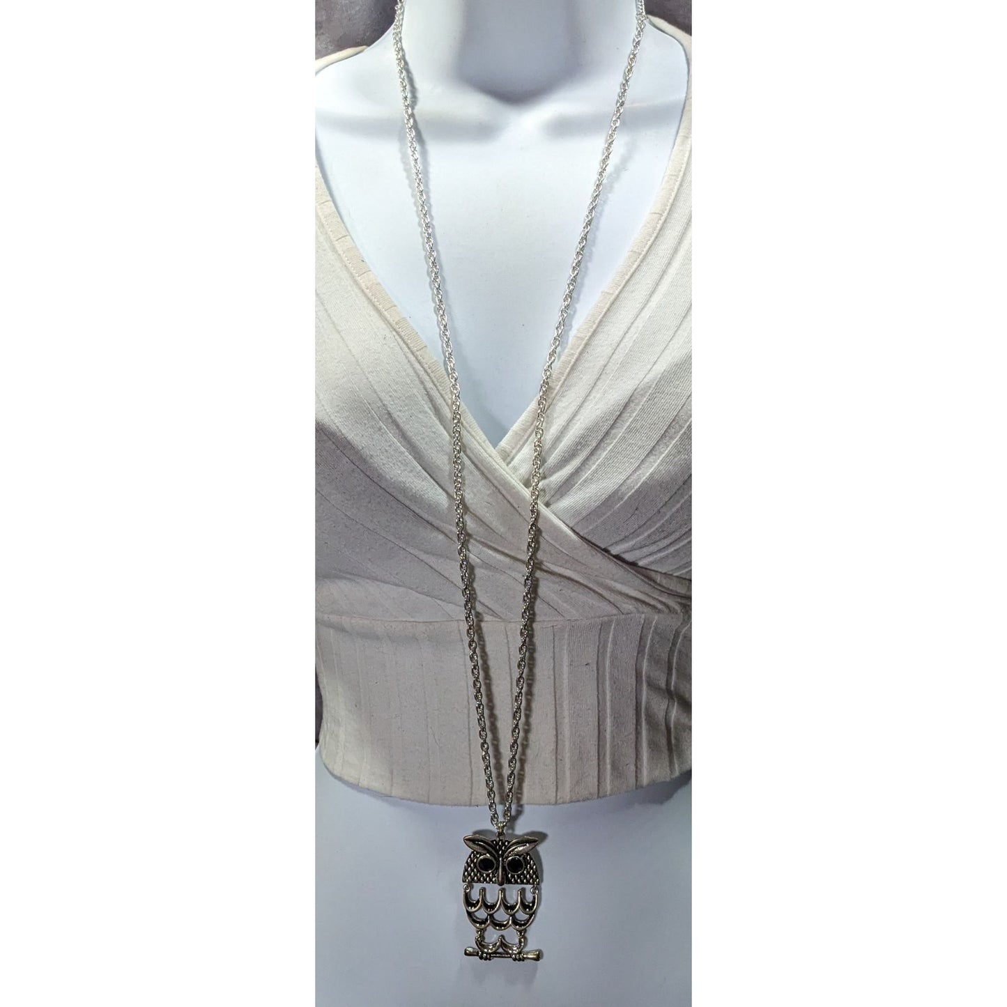 Nature Themed Fairycore Articulated Owl Necklace
