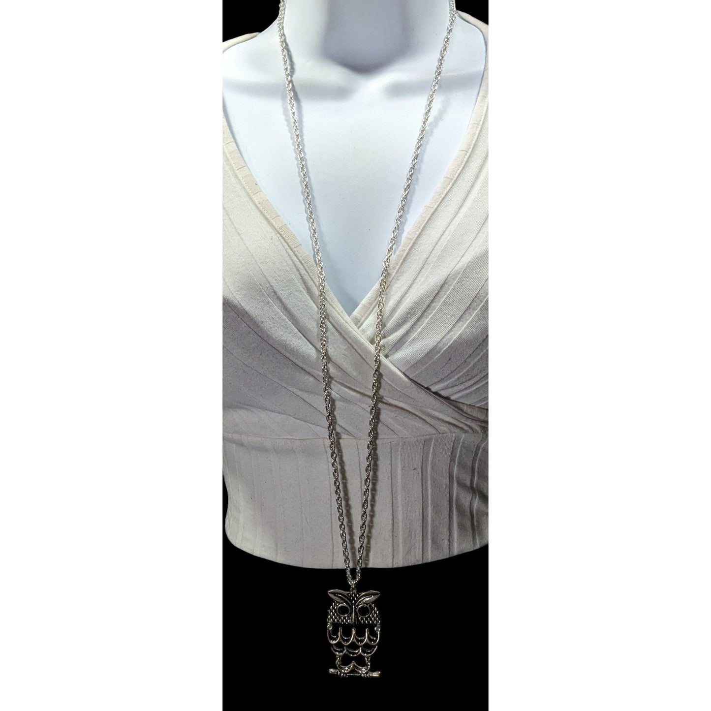 Nature Themed Fairycore Articulated Owl Necklace