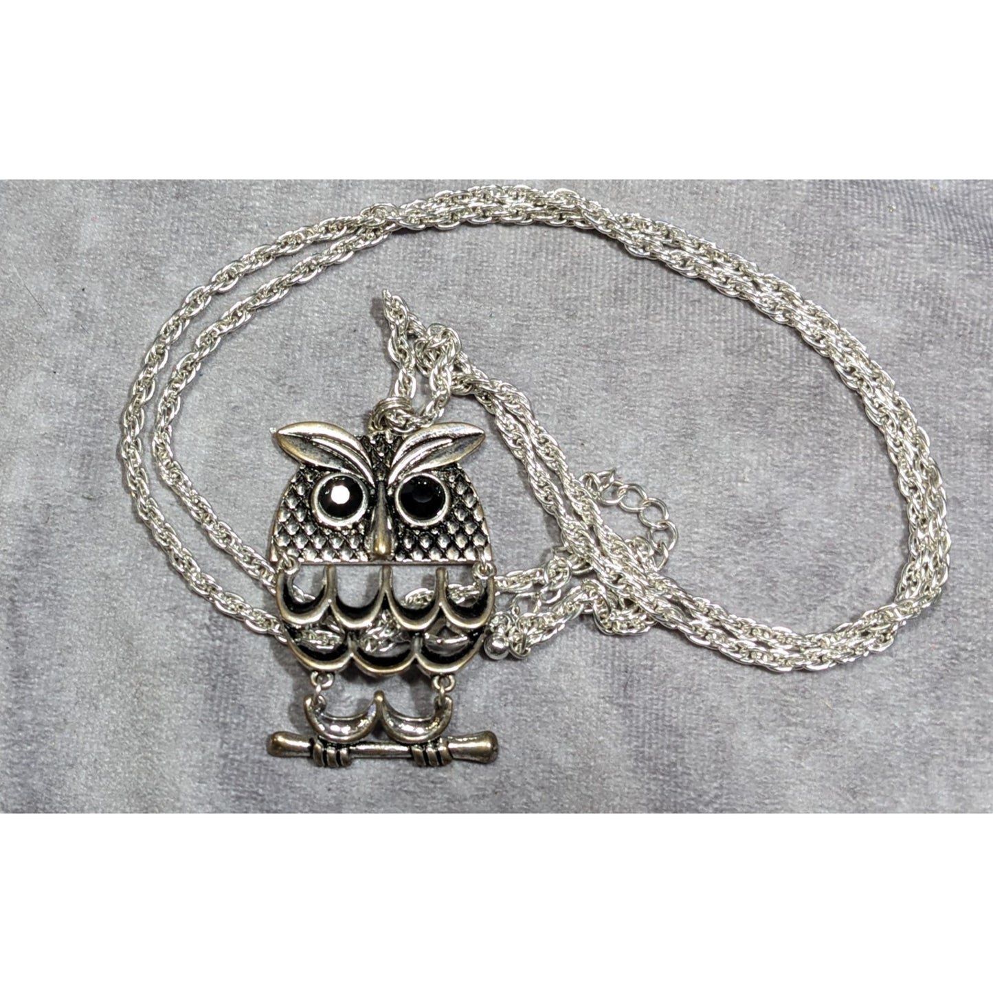Nature Themed Fairycore Articulated Owl Necklace