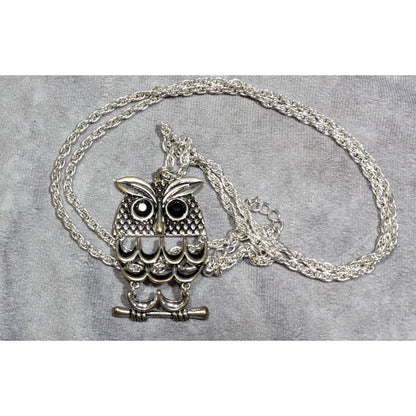 Nature Themed Fairycore Articulated Owl Necklace
