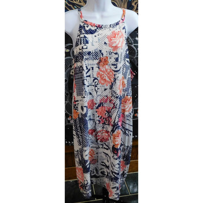 Love Brand Floral Print Strapless Midi Dress